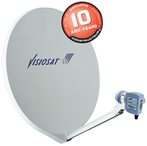 Parabole Fibre SMC 65cm UNI avec LNB single - Cahors