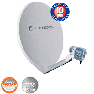 Parabole Fibre SMC 65cm IX UNI avec LNB single - Cahors