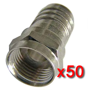Fiche F � sertir pour c�ble coaxial 19/17 V - NITIM - Haute Gamme - Colisage 50 pi�ces