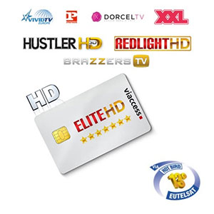 Abonnement Redlight Elite Stars HD - 8 chanes - 12 mois Viaccess via Hotbird 13E