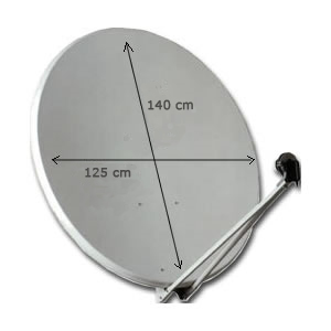 Parabole en aluminium OFFSET Ø 135 cm (135 x 125 cm)