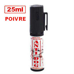 A�rosol de d�fense Anti-Dog au poivre - 25ml