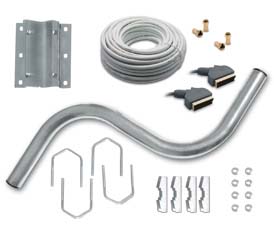 Kit de fixation pour antenne satellite et hertzienne - METRONIC
