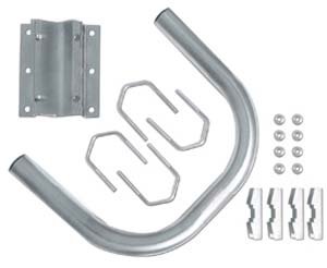 Kit de fixation mur et balcon pour antenne satellite et hertzienne - METRONIC