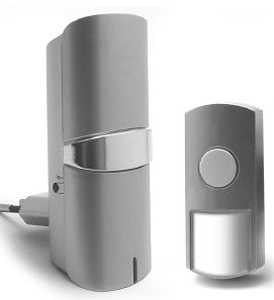 Carillon sans fil PlugPlay - 32 sonneries - port�e 100m - SILVER - Avidsen 