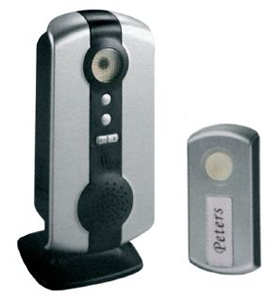 Carillon sans fil - volume r�glable - Argent - port�e 80m - Avidsen