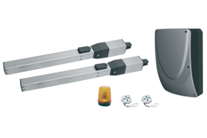 Kit motorisation pour portail à battants 12V - jusqu’à 1.75m - 150Kg par battant avec option solaire