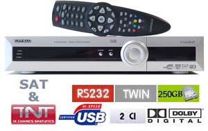 demodulateur double tuner tnt satellite