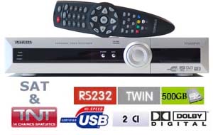 demodulateur double tuner tnt satellite