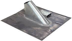 Tuile en plomb avec entr�e de c�ble - 370x400 mm