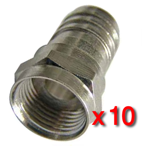 Fiche F � sertir pour c�ble coaxial 7mm 19/17 V - Colisage 10 pi�ces