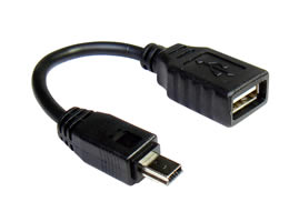 Cble a deux bornes USB - 13 cm 