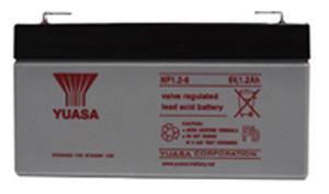 Batterie plomb AGM NP1.2-6  YUASA 6V 1.2Ah