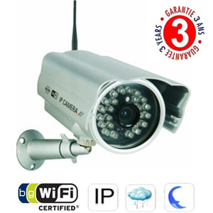 Cam�ra r�seau IP ext�rieure WIFI  - CMOS 1/4