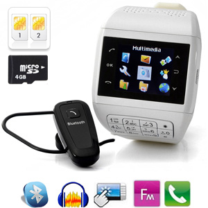 Montre t�l�phone portable avec clavier - �cran Tactile 1,3