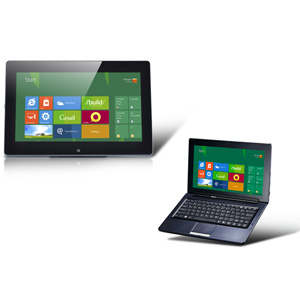 PC portable convertible en Tablette tactile - Compatible Windows 8 - Dual Core 1.1GHz - 32 Go - RAM 4 Go