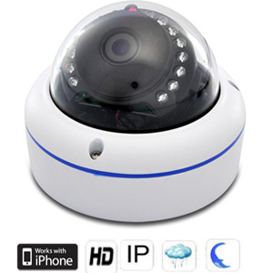 Cam�ra r�seau IP d�me HD - Capteur CMOS 1/4