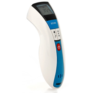 Thermom�tre infrarouge sans contact corps et objets avec afficheur LCD 1.3