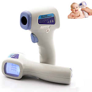 Thermom�tre infrarouge sans contact corps et objets - de 0 � 118 �C - Affichage LCD - Affichage en degr�s C� / F�