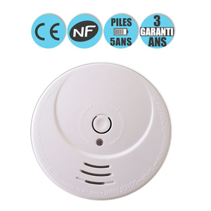 Dtecteur de fume certifi NF/CE 5 ANS AUTONOMIE TFI DIRECT 