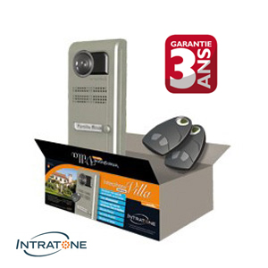 Kit interphone vido GSM pour Villa - 1 bouton dappel + Clavier - pose en saillie - INTRATONE 