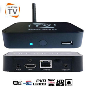 Abonnement Russe HD IP Kartina TV - 12 mois - micro - Wifi