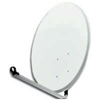 Parabole en aluminium � 85 cm (85 cm x 80 cm) - Worldsat