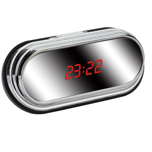 Horloge avec cam�ra cach�e couleur et DVR - D�tecteur de mouvement - Carte micro SD jusqu�� 32 Go