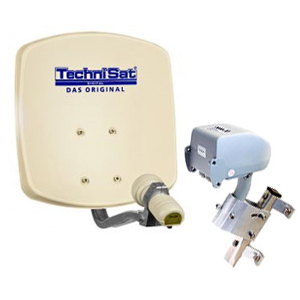Pack: Parabole aluminium Technisat Digidish 33 avec Moteur Technirotor