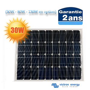 Panneau solaire Blue Solar monocristallin  haut rendement 12V - 30W (50W - 80W - 130W en option)- Victron Energy
