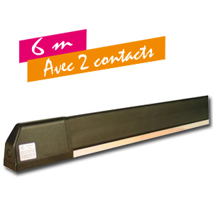 Tranche de s�curit� homologu�e, pr�mont�e et red�coupable avec 2 contacts  - 6 m�tres
