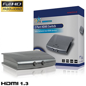 Commutateur HDMI 2 entres - FULL HD 1080p - Compatible HDCP 