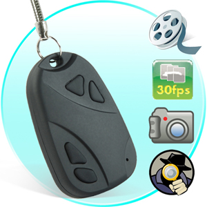 Porte cle voiture camera