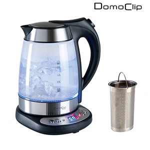 Th�i�re - Bouilloire - sans fil - 1.7 L � temp�rature r�glable  - filtre � th� int�gr� - DomoClip DOD100A