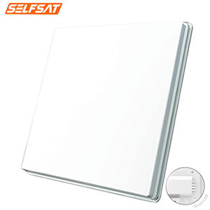 Antenne plate Selfsat H50D4 - Double polarisation avec LNB Quad
