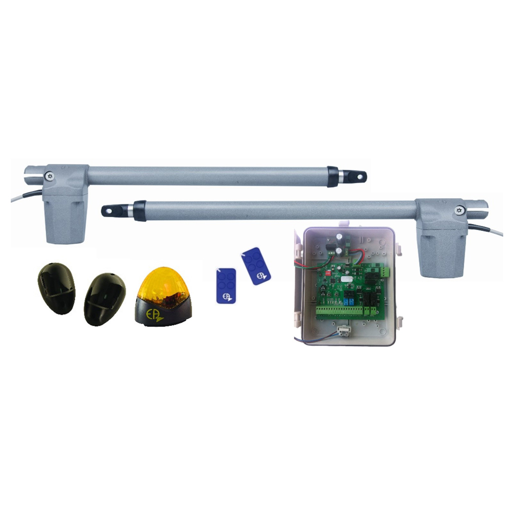 Kit Motorisation Portail Battant Automatisme EA CONFORT B424 - Maxi 150 kg 2 m par battant, 24 V, Course 430 mm, Ouverture maxi 120�