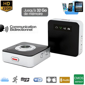 Mini camra DVR Autonome HD 720p - WIFI - Webcam - MicroSD jusqu 32 Go