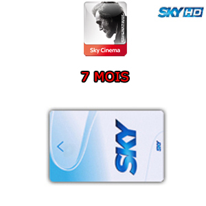 Abonnement Sky Italia HD 1 Bouquet (Sky TV + Cinema) 7 mois* via Hotbird 13� E