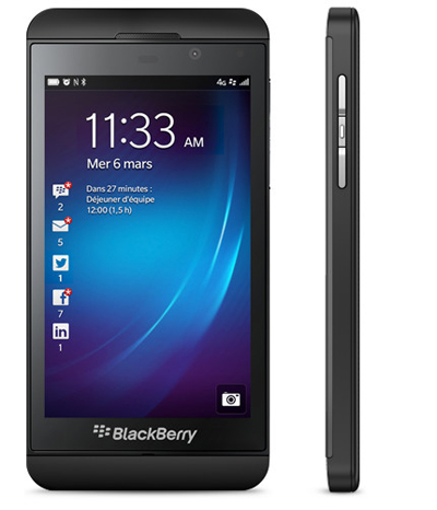Smartphone BLACKBERRY Z10 blanc