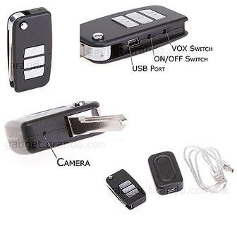 camera dvr porte cle voiture