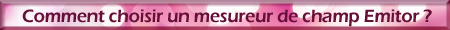 Mesureur champ satellite Emitor