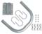 Kit de fixation mur et balcon pour antenne satellite et hertzienne - METRONIC