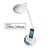 Lampe LED Avec station daccueil Blanc pour Ipod/Iphone - RADIO FM - Fonction Rveil - METRONIC