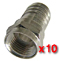 Fiche F � sertir pour c�ble coaxial 7mm 19/17 V - Colisage 10 pi�ces