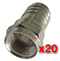 Fiche F � sertir pour c�ble coaxial 7mm 19/17 V - Colisage 20 pi�ces