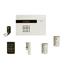 Pack alarme sans fil HA2000Y : 1 centrale sirne + 2 dtecteurs infrarouges + 1 dtecteur douverture + 1 tlcommande sans fil + 1 Clavier  code