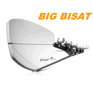 Parabole Multisatellite BIG BISAT - Blanche - 4 supports LNB - Sans Lnb