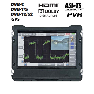 Mesureur de Champ tactile HD Satellite DVB-S/S2 terrestre DVB-T/T2 et câble (DVB-C) - TS-ASI - PVR - GPS - Cahors STM 76 - WiFi (en Option)
