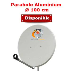 Parabole en Aluminium 100 cm (98 x 90 cm) - Gris clair