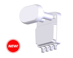 LNB Monobloc 4,3  QUATTRO 0,2 dB - CITYCOM CCL 244 - 3 ans de garantie